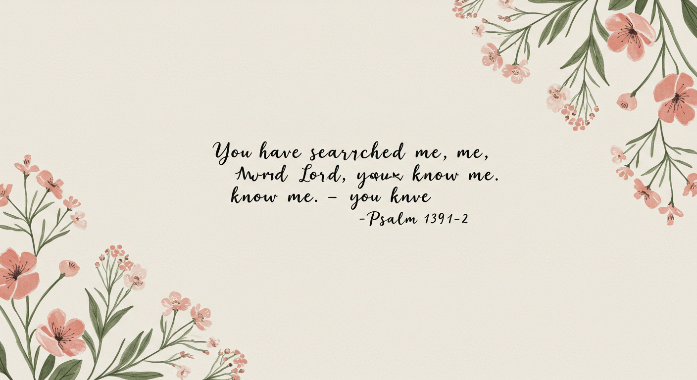 God Knows You Fully – A Reflection on Psalm 139:1–2